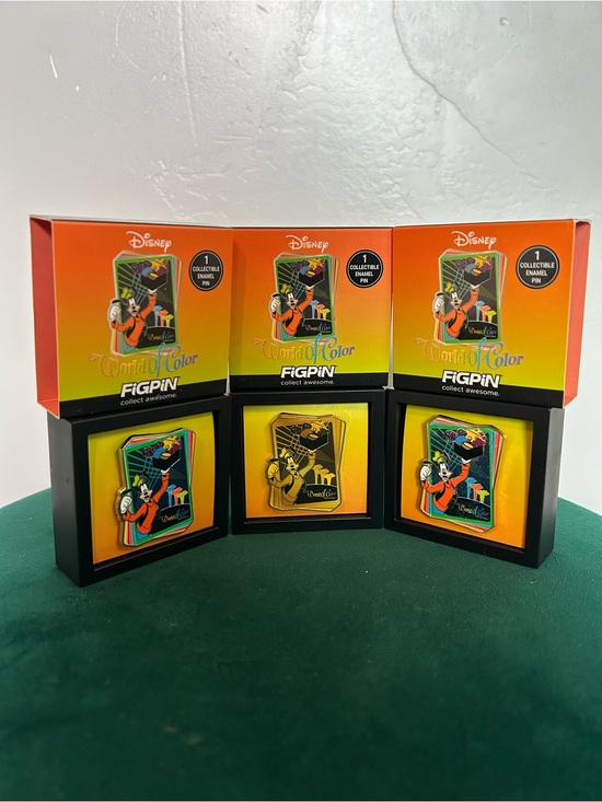 Disney Other - Disneyland World Of Color Figpin DCA Goofy Disney Pin FULL SET Ultra/Rare/Common